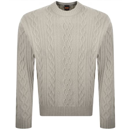 Product Image for BOSS Kableto Knit Jumper Beige