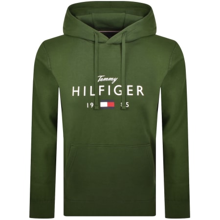 Product Image for Tommy Hilfiger Brand Love Hoodie Green