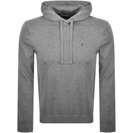 Product Image for Tommy Hilfiger Essential Cotton Hoodie Grey