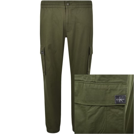 Product Image for Calvin Klein Jeans Skinny Fit Cargo Trousers Green