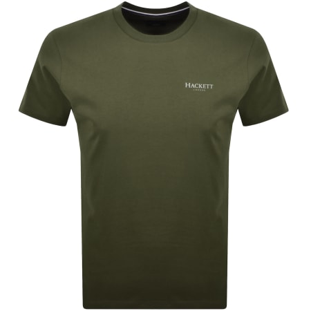 Product Image for Hackett Small Logo T Shirt Green