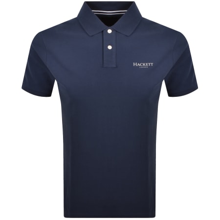 Product Image for Hackett Essential Logo Polo T Shirt Blue