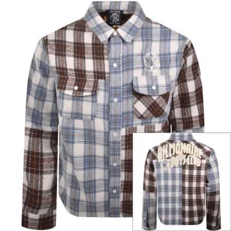 Product Image for Billionaire Boys Club Patchwork Check Shirt Brown