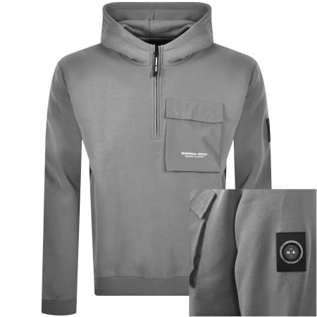 Product Image for Marshall Artist Crux Quarter Zip Hoodie Grey