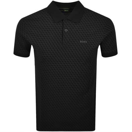 Product Image for BOSS Pattern Polo T Shirt Black