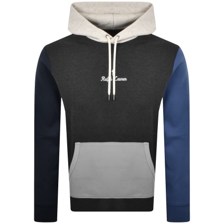 Product Image for Ralph Lauren Colour Block Hoodie Grey