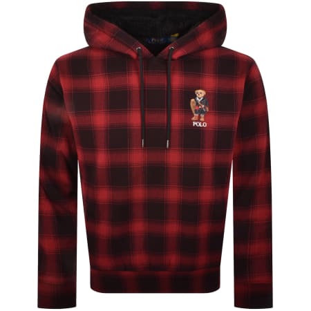 Product Image for Ralph Lauren Holiday Bear Hoodie Red