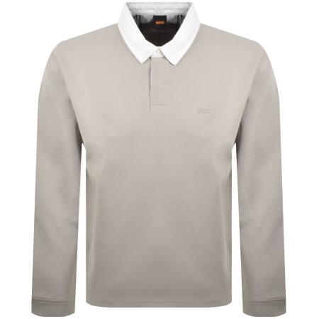Product Image for BOSS Long Sleeved Rugby Polo Grey