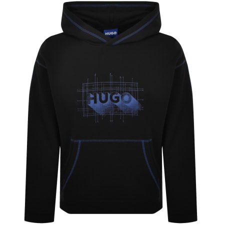 Product Image for HUGO Blue Nothalium Hoodie Black