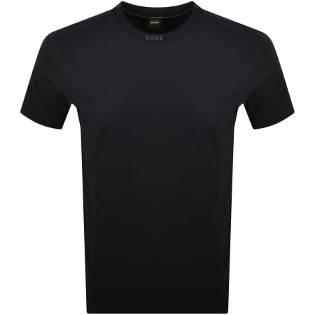 Product Image for BOSS Tee 5 Logo Collar T Shirt Navy