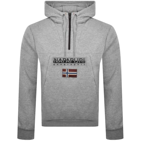 Recommended Product Image for Napapijri Burgee Half Zip 2.0 Hoodie Grey