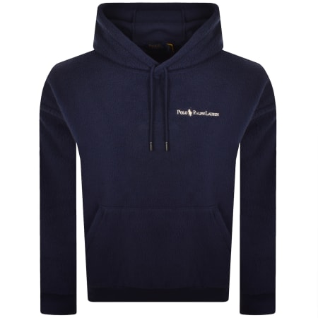 Product Image for Ralph Lauren Borg Fleece Hoodie Navy