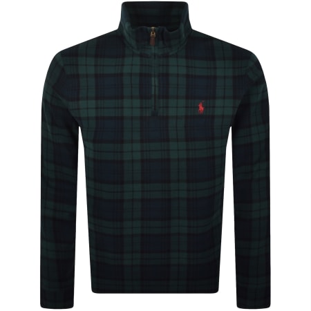 Product Image for Ralph Lauren Half Zip Sweatshirt Green