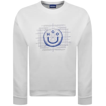 Product Image for HUGO Blue Namenex Sweatshirt White