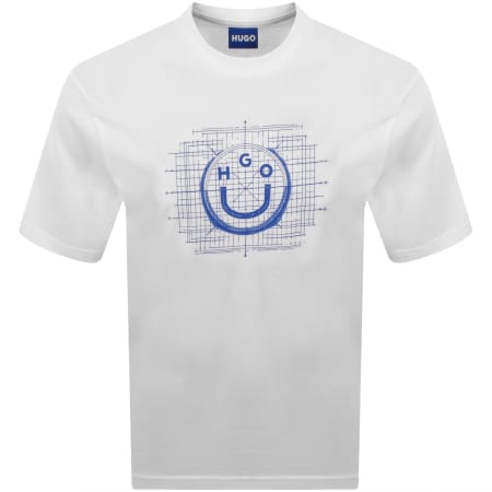 Product Image for HUGO Blue Namerix T Shirt White