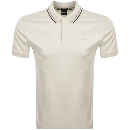 Product Image for BOSS Penrose 38 Polo T Shirt Cream