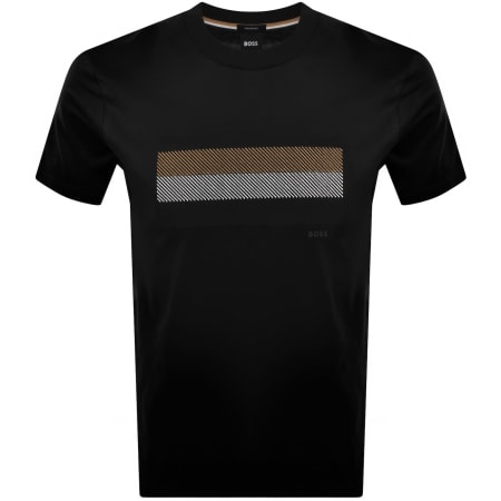 Product Image for BOSS C Taut 10 Mercerised T Shirt Black