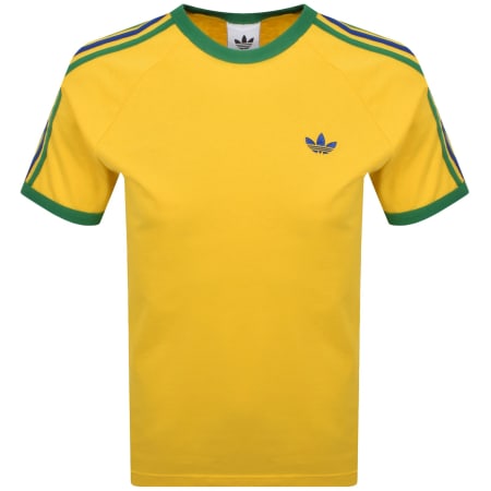 Product Image for adidas Originals 3 Stripes T Shirt Yellow