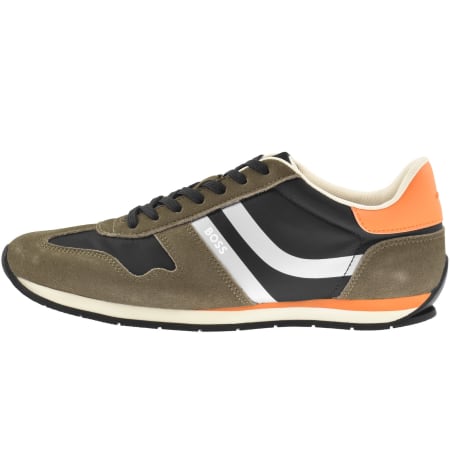 Product Image for BOSS Levon Runner Trainers Open Brown