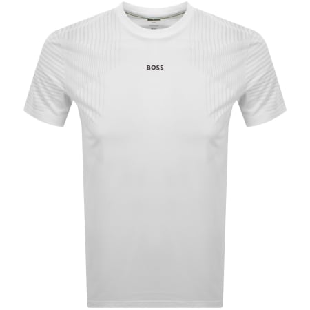 Product Image for BOSS Active Push Slim Fit T Shirt White