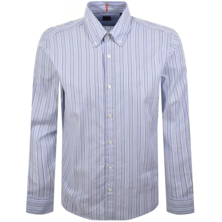 Product Image for BOSS Ricoplus Long Sleeved Shirt Blue