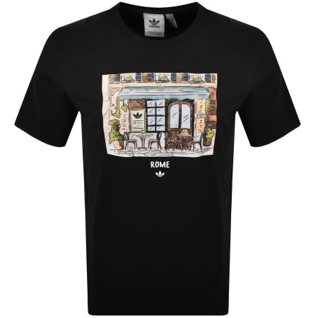 Product Image for adidas Originals Paint Rome T Shirt Black