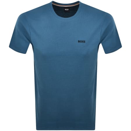 Product Image for BOSS Waffle T Shirt Blue