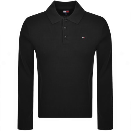 Product Image for Tommy Jeans Slim Fit Polo Jumper Black