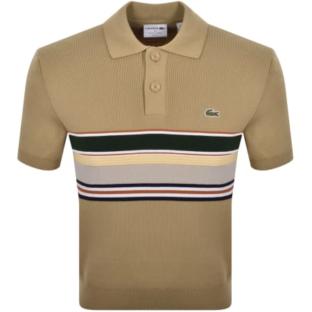 Product Image for Lacoste Short Sleeve Knit Polo Beige