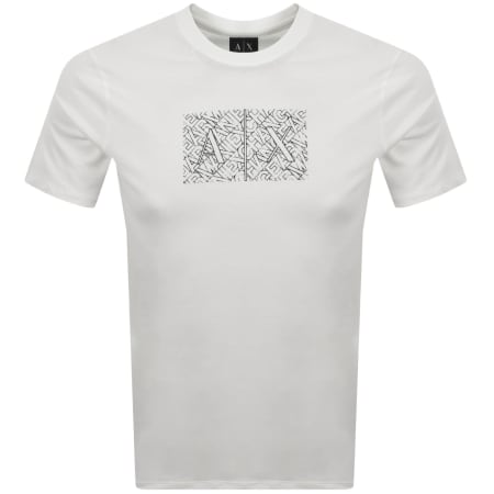 Product Image for Armani Exchange Slim Fit Crew Neck T Shirt White