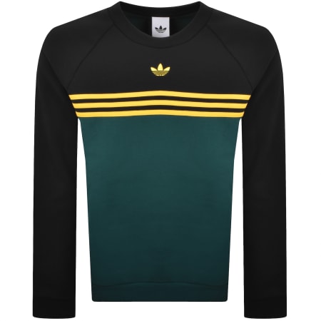 Product Image for adidas Originals Chest Stripe Sweatshirt Green
