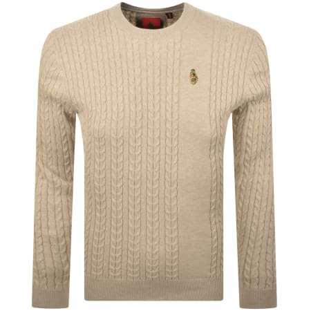 Product Image for Luke 1977 Horton 1000 Knit Jumper Stone Cream