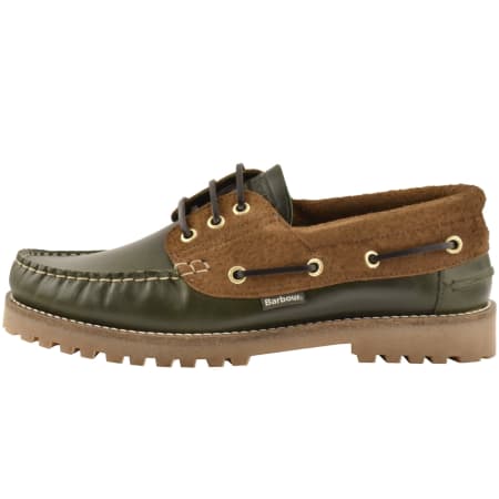 Product Image for Barbour Deck Boat Shoe Olive Green