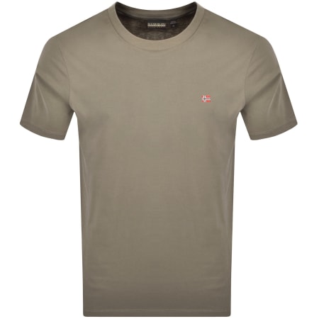 Product Image for Napapijri Salis Sum Logo T Shirt Brown