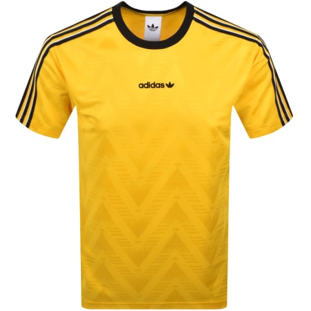 Product Image for adidas Originals Jacquard Jersey T Shirt Yellow