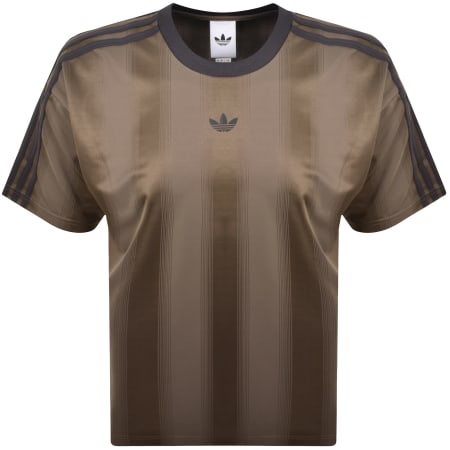 Product Image for adidas Originals Jacquard Jersey T Shirt Brown