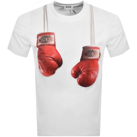 Product Image for Moschino Boxing Glove T Shirt White