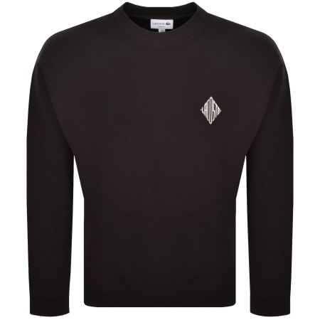 Product Image for Lacoste Pique Badge Sweatshirt Brown