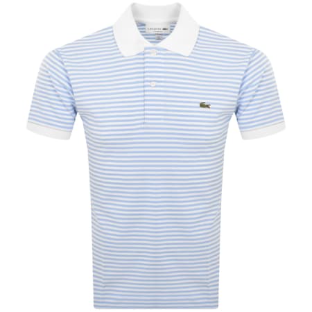 Product Image for Lacoste Short Sleeved Stripe Polo T Shirt White