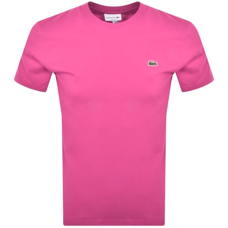 Product Image for Lacoste Crew Neck T Shirt Pink