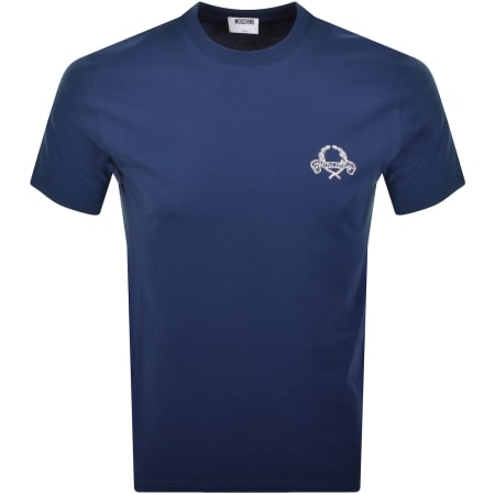 Product Image for Moschino Small Logo T Shirt Blue