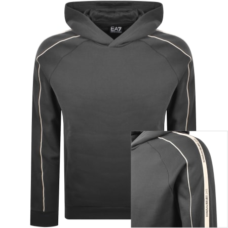 Product Image for EA7 Emporio Armani Logo Hoodie Grey