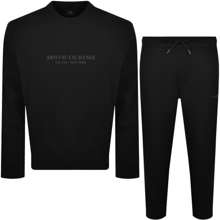Product Image for Armani Exchange Logo Tracksuit Black
