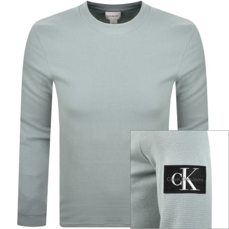 Product Image for Calvin Klein Jeans Waffle T Shirt Blue