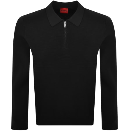 Product Image for HUGO San Pauley Knit Jumper Black