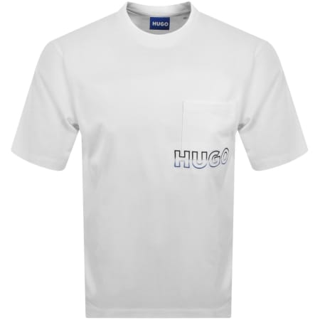 Product Image for HUGO Blue Nogoste T Shirt White