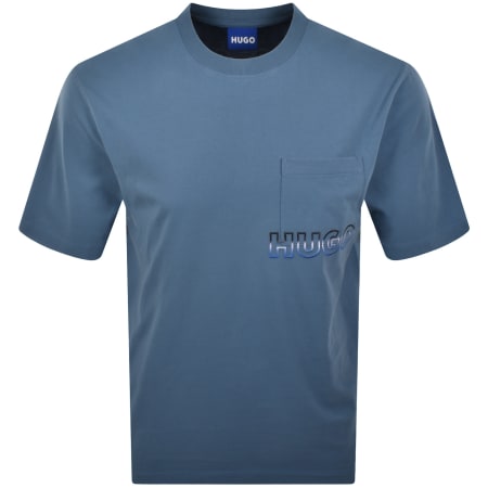 Product Image for HUGO Blue Nogoste T Shirt Blue