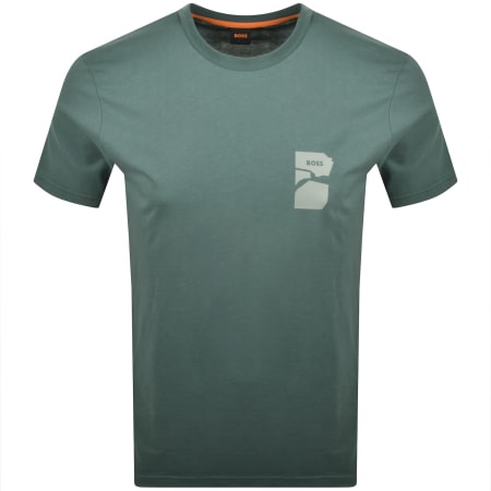Product Image for BOSS Te Sculpture T Shirt Green