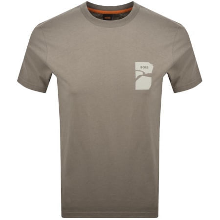 Product Image for BOSS Te Sculpture T Shirt Green