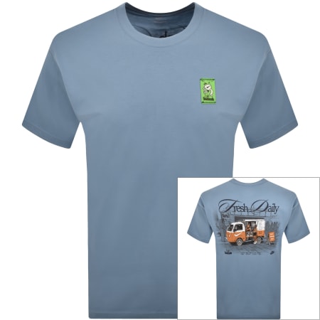 Product Image for Nike Sportswear Cafe Swoosh T Shirt Blue